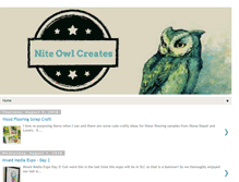 Tablet Screenshot of niteowlcreates.com